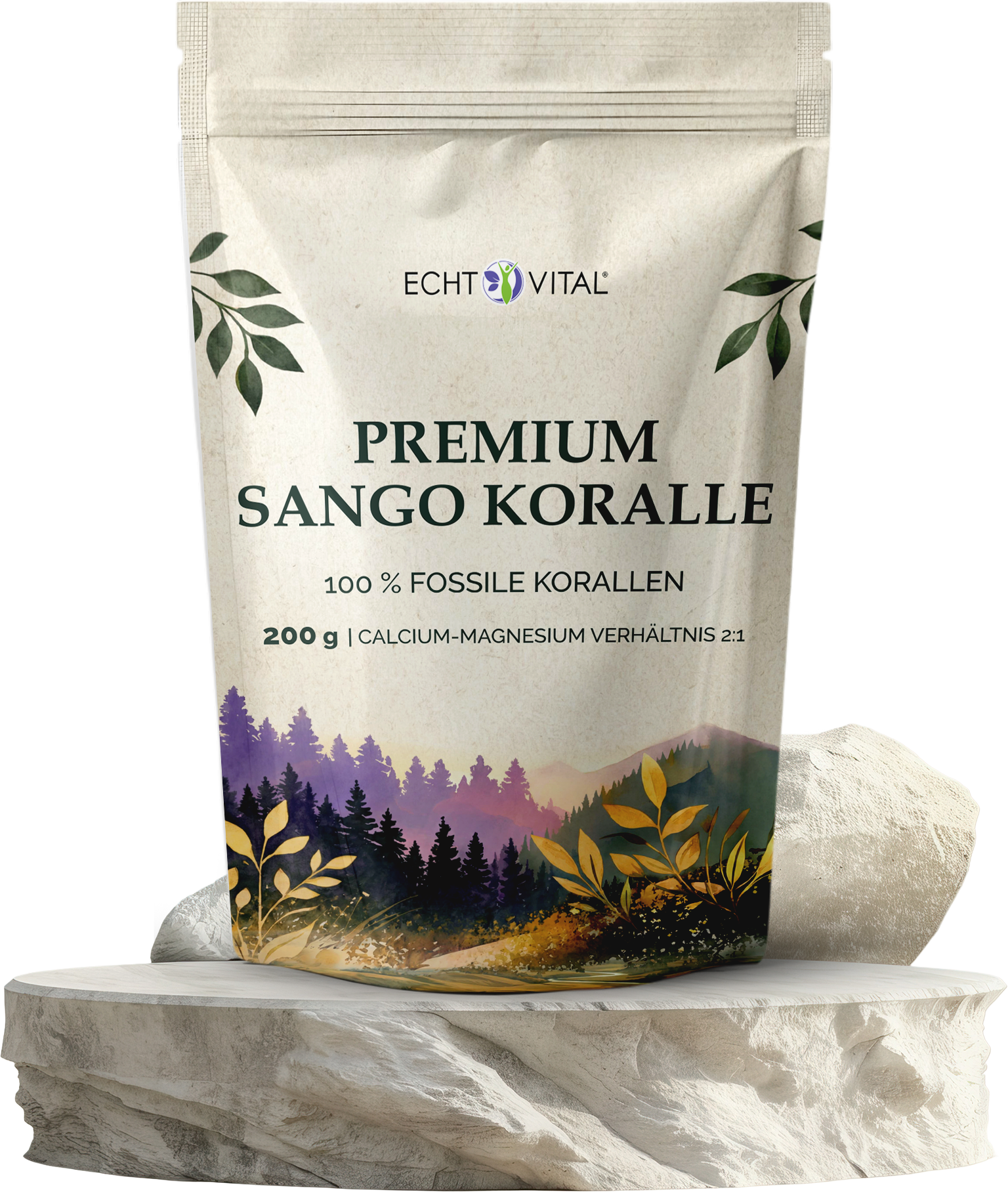 Sango Koralle Pulver - ECHT VITAL Premium Qualität
